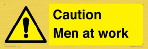 Caution Men at work